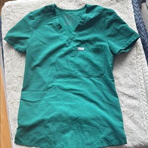 FIGS Hunter Green Catarina scrub top XXS